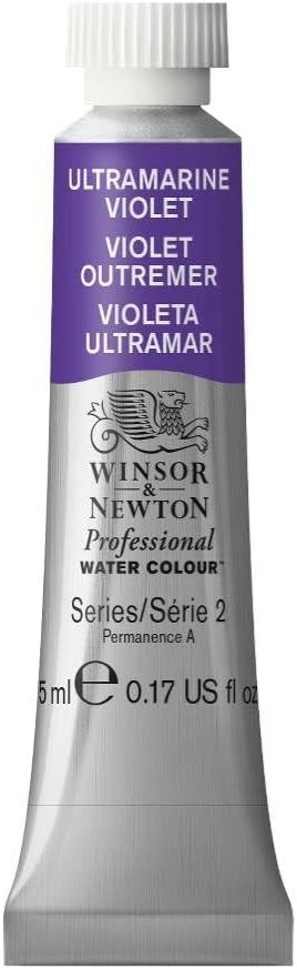 Winsor & Newton Professional Water Colour Paint, 0.17-oz Tube, Ultramarine Violet