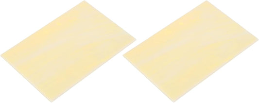 MECCANIXITY 2 Pcs Stained Glass Sheet Mosaic Tile 7.9 Inch x 5.9 Inch Light Brown Stained Glass Sheets for Crafts DIY Art Project