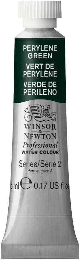 Winsor & Newton Professional Watercolor, 5ml (0.17-oz) Tube, Perylene Green