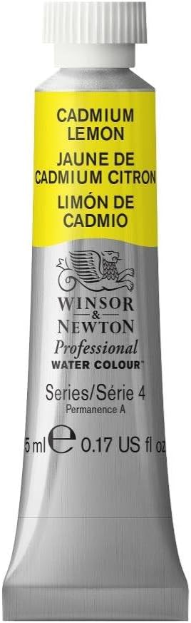Winsor & Newton Professional Water Colour Paint, 0.17-oz Tube, Cadmium Lemon