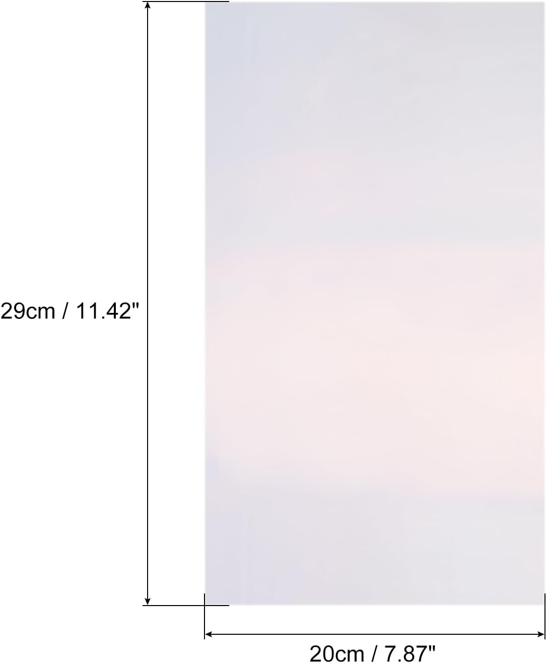 MECCANIXITY 50 Sheets Heat Reactive Foil, 20x29cm Laser Silver Foil Transfer Sheets Toner Reactive Foil Transfer Foil Sheets Hot Foil Stamping Paper for Crafts DIY Cardmaking Album Decoration