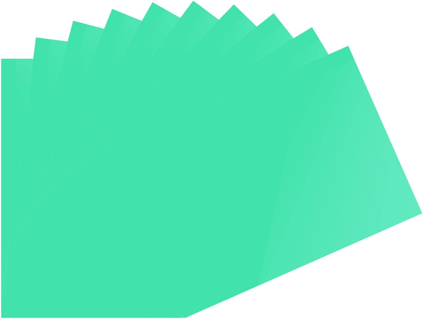 DMiotech 10Pcs Correction Gel Light Filter Overlay Transparent Plastic PVC Sheets Green for Photo，Film,Video