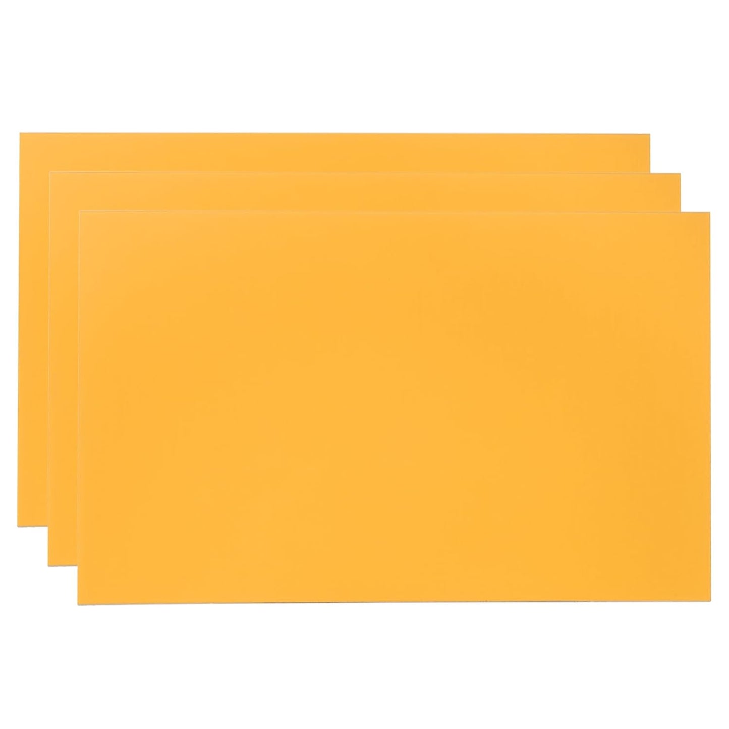 PATIKIL 6x10 Inch Anodized Aluminum Sheet Metal, 3Pcs Laser Plates Engraving Blanks 0.5MM Thin Rectangle for Crafting DIY House Laser Engraving, Yellow