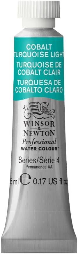 Winsor & Newton Professional Water Colour Paint, 0.17-oz Tube, Cobalt Turquoise Light