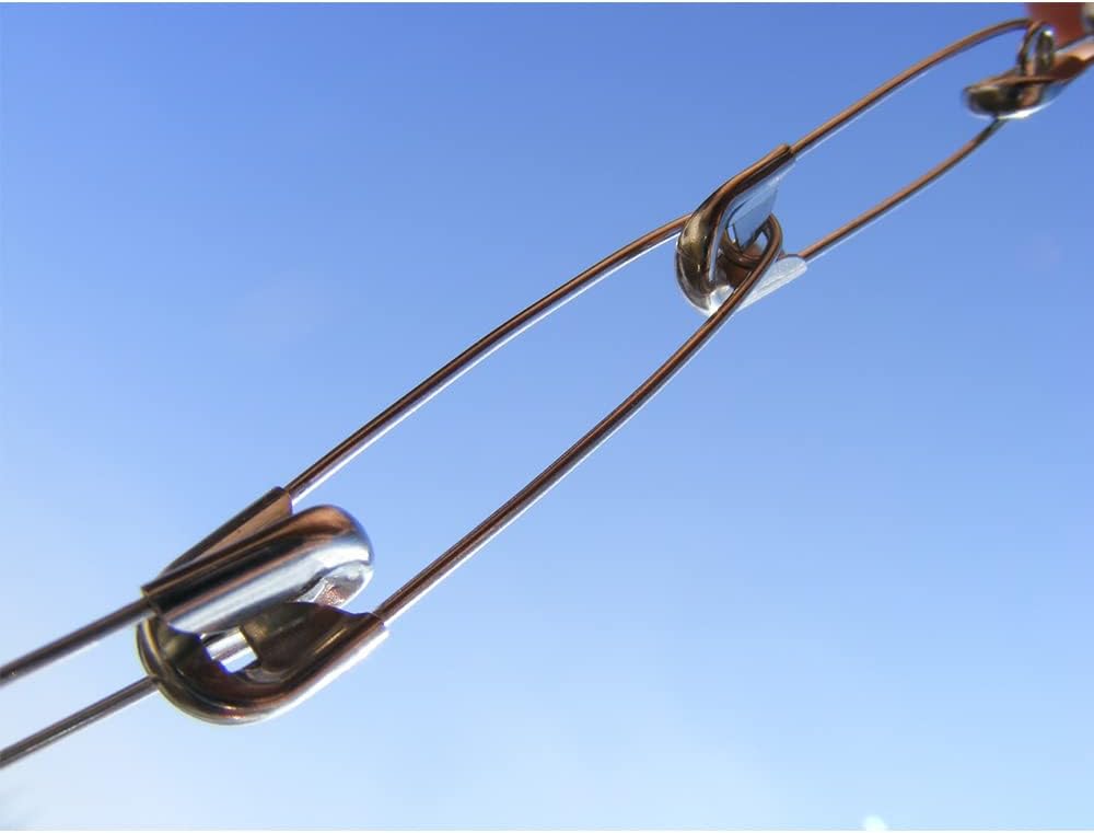 500pcs Safety Pins, 45mm Safety Pins Bulk, Rust Resistant, Heavy Duty Variety Pack, Perfect for Clothes, Crafts, Sewing, Pinning and More