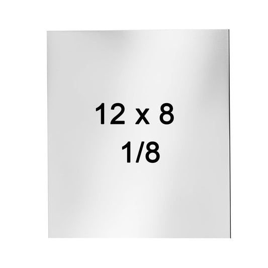304 Stainless Steel Sheet - 12" X 8" X 1/8" Thin Stainless Steel Plate 1/8 Inch Thickness with Protective Film Metal Sheets Stock Sheets for Kitchen DIY Crafting etc. (305 x 203 x 3 mm)
