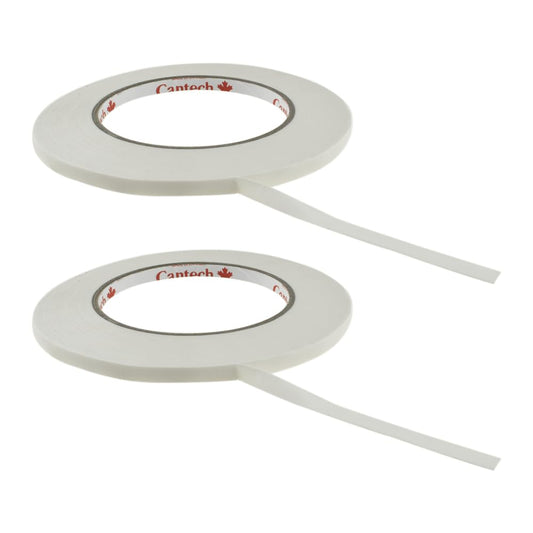 HAHIYO White 0.25Inch Wide Floral Tape, Waterproof Florist Tape Flower Wrap Adhesive Waterproof Decorative Tape for Bouquet Stem Wrapping Flower Arranging and Floral Craft, 2Rolls 200Feet/66Yard Total