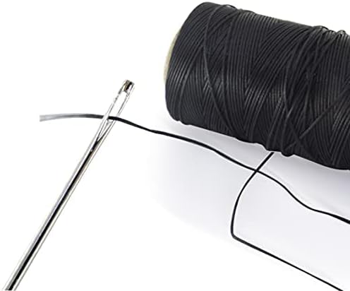 4“ Upholstery Large Eye Long Needle Apply to Home or Work Hand Sewing Tapestry Embroidery (4 inchX2 + Leather)