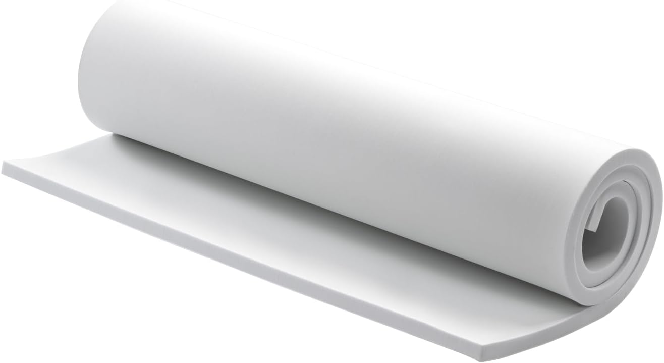 AMZQNART EVA Foam 6mm, Cosplay Foam 16x59 inch White, High Density 90 kg/m³, for Craft Projects Cosplay Costumes, Fake Weapons, Decorations, Christmas, Easter, Thanksgiving, etc.