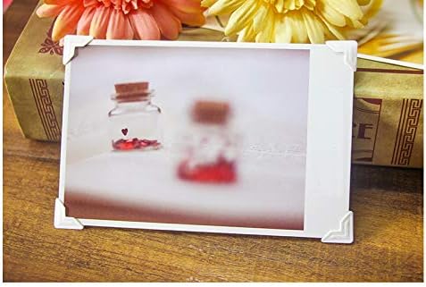 360 Count Self-Adhesive Acid Free Photo Corners for Scrapbooks Memory Books (White)