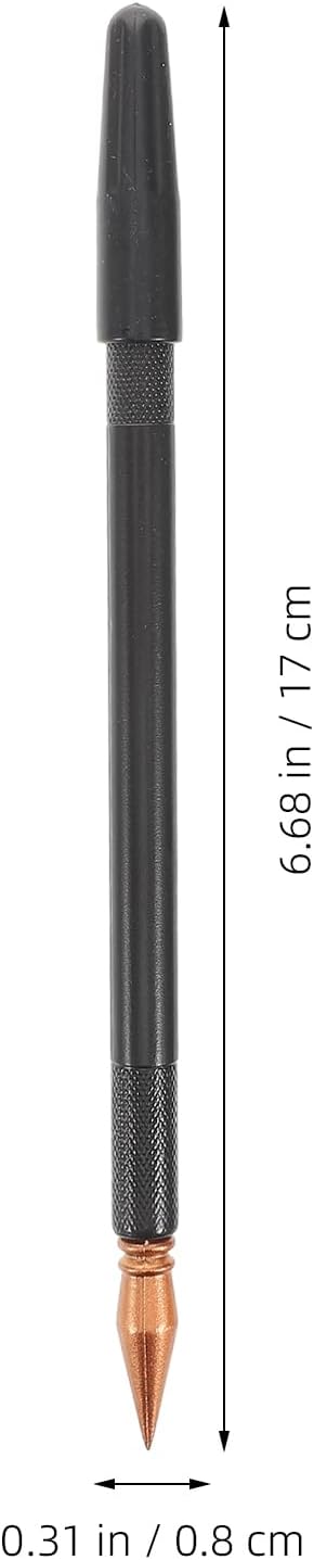 EXCEART3 Pcs Scratch Brush Pens Dual Tip Scratch Painting Stylus Pens with Protective Caps Plastic Drawing Tools