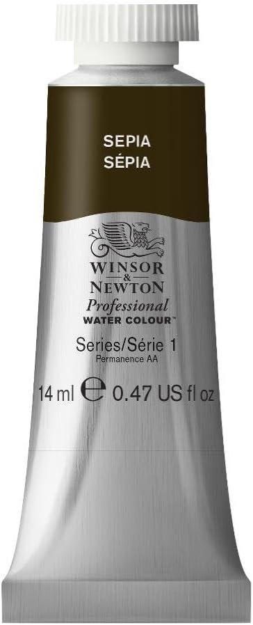 Winsor & Newton Professional Water Colour Paint, 0.47-oz Tube, Sepia