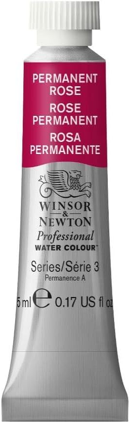 Winsor & Newton Professional Water Colour Paint, 0.17-oz Tube, Permanent Rose