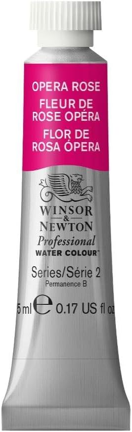 Winsor & Newton Professional Water Colour Paint, 0.17-oz Tube, Opera Rose