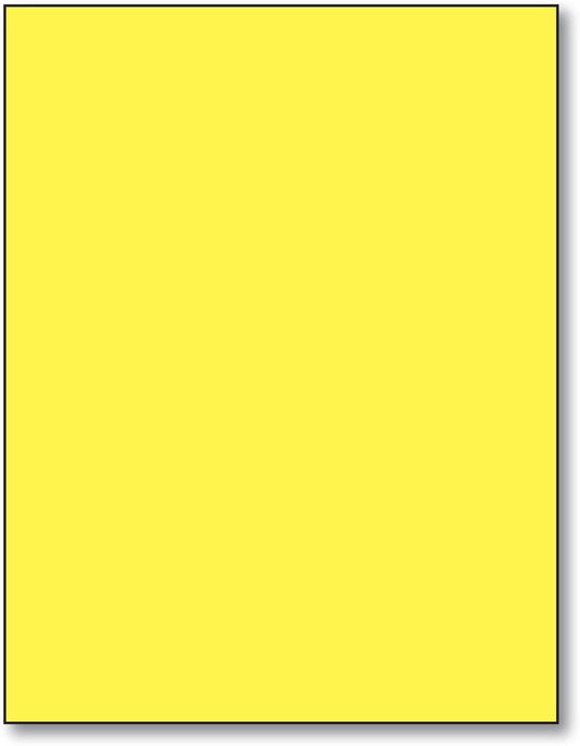Ultra Lemon - 8.5 X 11 Inches Bright Color Paper,100 Sheets Per Pack