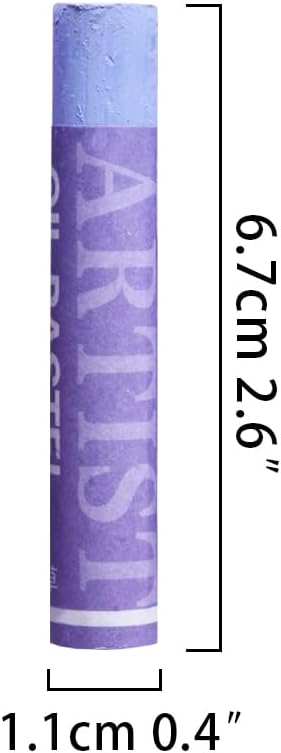 qianshan Soft Oil Pastels Set of 12 Colors,Non Toxic,Soft Texture Vibrant and Creamy Oil Crayons Pastels Art Supplies For Professional Artists Beginners Drawing.Orange&Purple