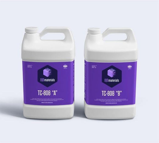 TC-808 Rigid Polyurethane – Shore78D White Casting Resin | Low Viscosity, Fast-Curing, Tough Urethane for Durable Parts, Prototypes, Models & Fixtures (16 lbs / 2 Gal Kit)