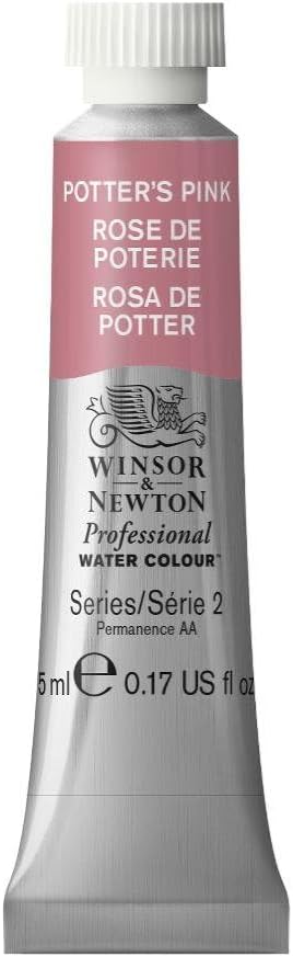 Winsor & Newton Professional Water Colour Paint, 0.17-oz Tube, Potters Pink