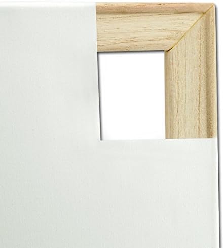 Creative Mark The Edge Deluxe Cotton 1-1/2" Deep Stretched Canvas for Painting, 8x10 Pack of 3, 14oz. Primed Weight, Universal Archival Priming, Medium Tooth, Hand-Stretched Canvas for Painters