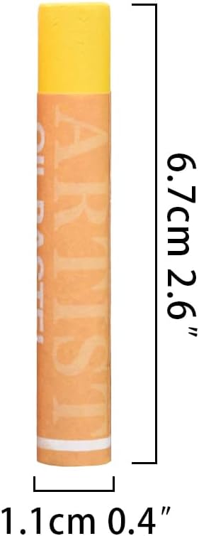 qianshan Soft Oil Pastels Set of 12 Colors,Non Toxic,Soft Texture Vibrant and Creamy Oil Crayons Pastels Art Supplies For Professional Artists Beginners Drawing.Orange&Green