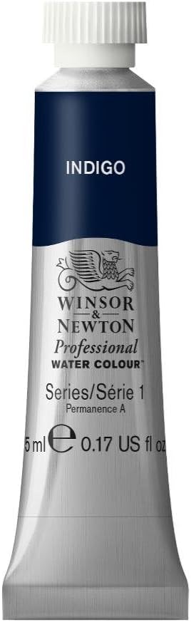 Winsor & Newton Professional Water Colour Paint, 0.17-oz Tube, Indigo