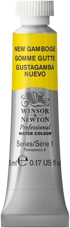Winsor & Newton Professional Water Colour Paint, 0.17-oz Tube, New Gamboge