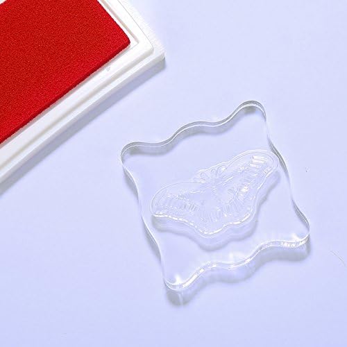 DECORA Acrylic Clear Rubber Stamping Blocks Set with Grid Package of 3
