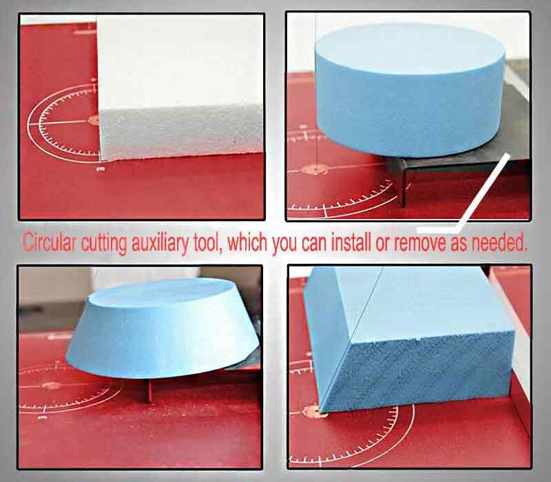 110V Hot Wire Foam Cutter with Scale, 22.8" ×15 ", 36W Professional Heat Cutting Machine for Foam, Sponge, EPE, Ribbon, KT Board, Adjustable Angle and Temperature