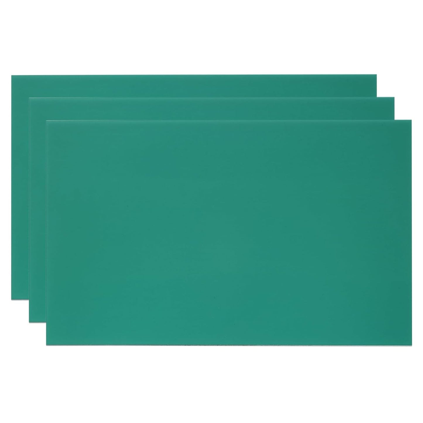 PATIKIL 6x10 Inch Anodized Aluminum Sheet Metal, 3Pcs Laser Plates Engraving Blanks 0.5MM Thin Rectangle for Crafting DIY House Laser Engraving, Green