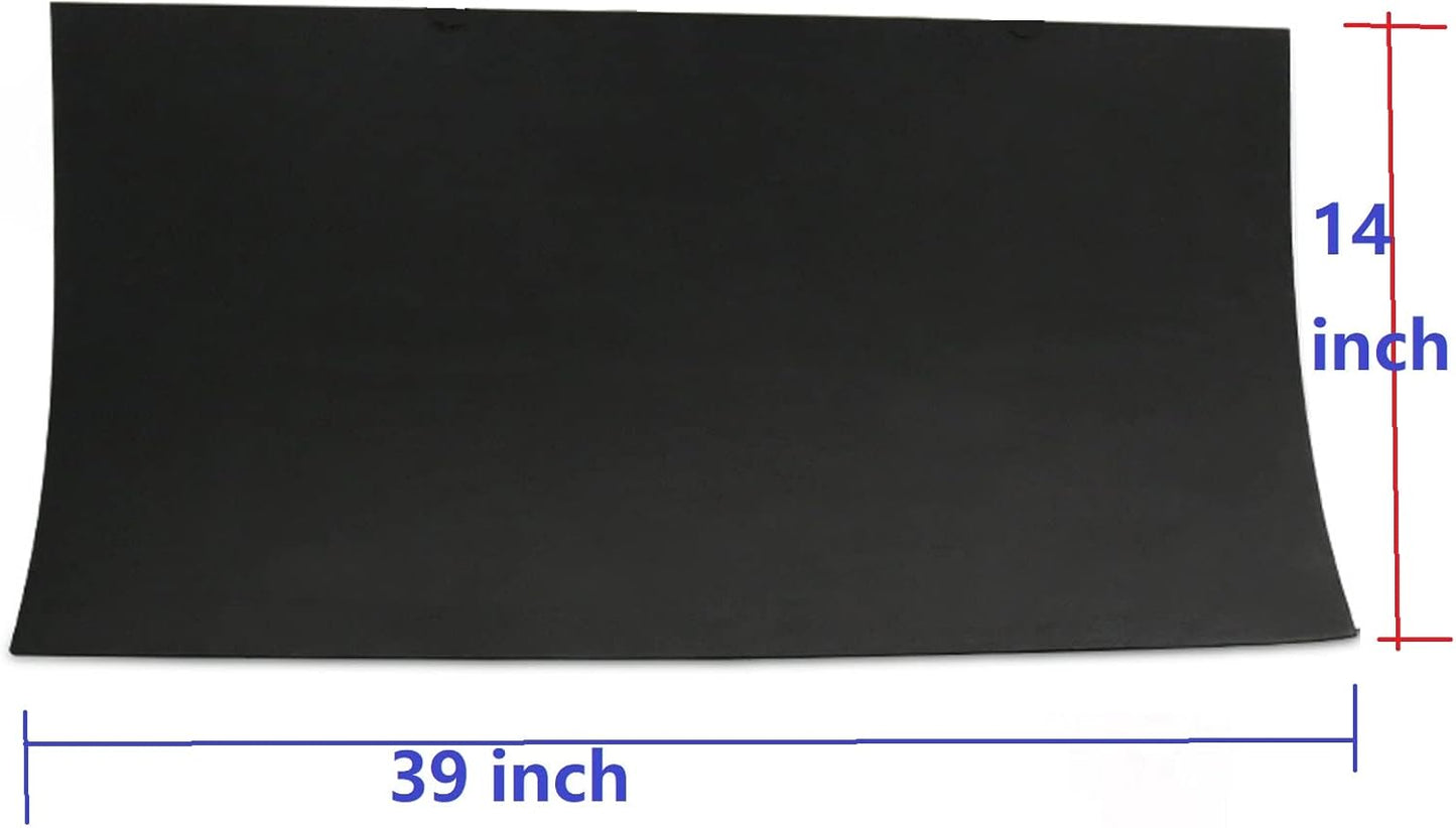 Labzhang Black EVA Foam Cosplay, 1 Piece of 2mm Craft Foam,Cosplay Foam, 14" x 39" Ultra-high Density 80 kg/m3 EVA Foam Sheets