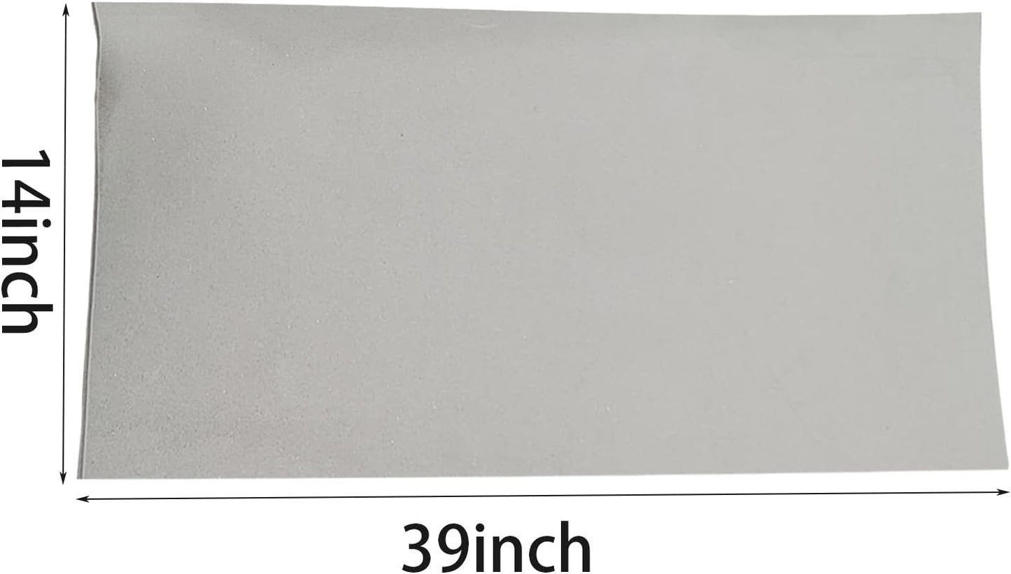 Grey EVA Foam Cosplay, 1 Piece of 2mm Craft Foam,Cosplay Foam, 14" x 39" Ultra-high Density 80 kg/m3 EVA Foam Sheets (Grey-2mm)