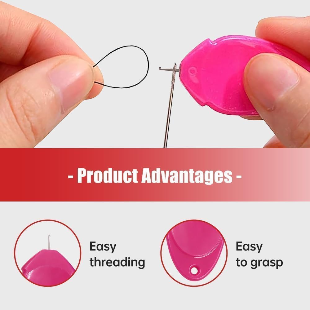 Sewing Machine Needle Threader,2024 New Plastic Needle Threaders,Simple Needle Threader Tool for Hand Sewing,Simple Quick Sewing Machine Needle Threader (Random Color) (10 PCS)