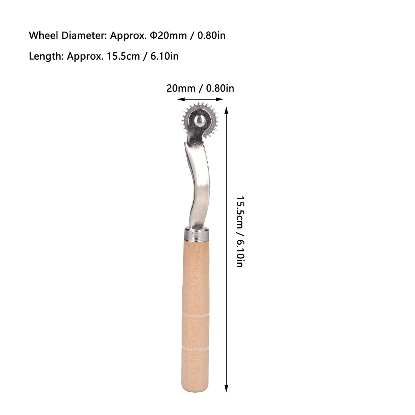 Oumefar 5Pcs Tracing Wheel Paper Perforator Tracing Wheel Serrated Tracing Wheel Serrated Tracing Wheel for Punching Marking, Sewing Tracing Wheel for Sewing Patterns