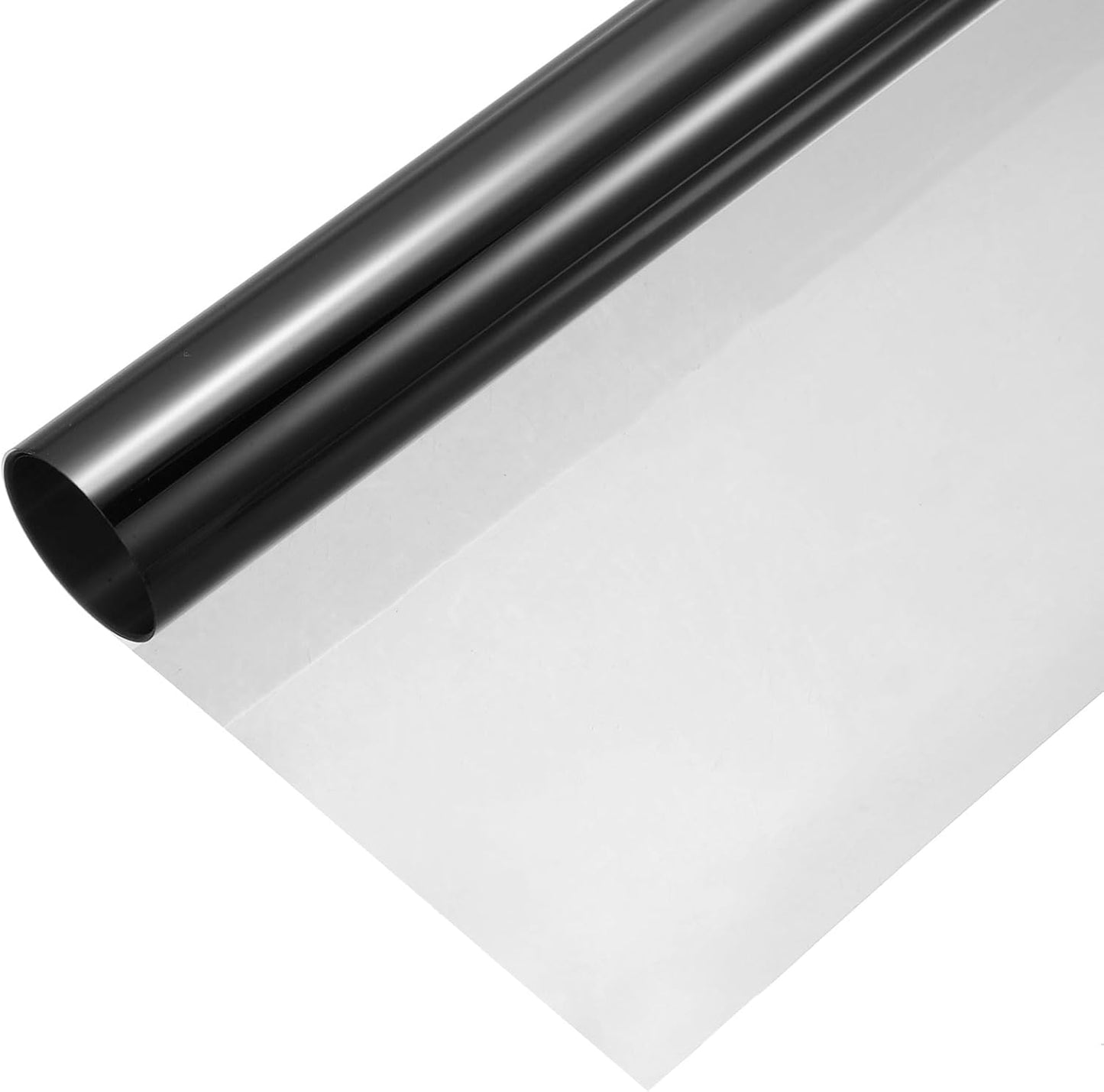 MECCANIXITY Iridescent Window Film,24" x 39" Iridescent Holographic PVC Fabric Dichroic Film Clear Vinyl Paper Roll for DIY Craft Gift Wrapping Bag Decoration,Light Gray