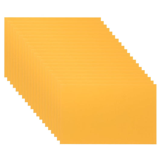 PATIKIL 2.1x3.3 Inch Anodized Aluminum Sheet Metal, 20Pcs Laser Plates Engraving Blanks 0.5MM Thin Rectangle for Crafting DIY House Laser Engraving, Yellow