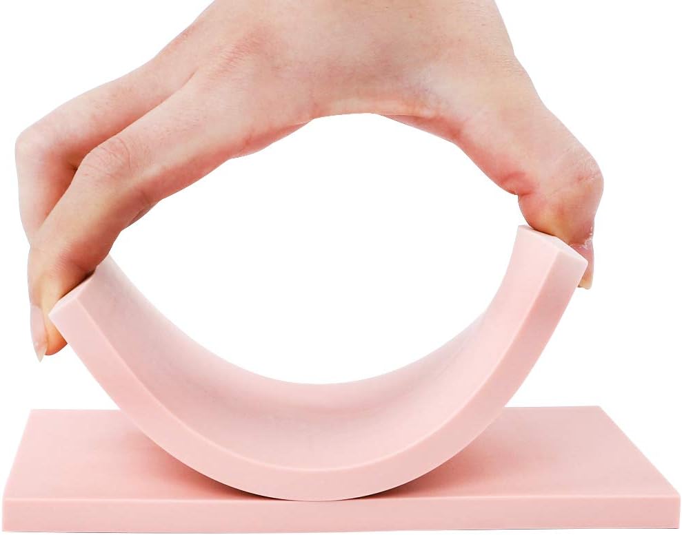 SGHUO 12pcs 4"x6" Pink Rubber Carving Blocks Linoleum Block Stamp Making Kit