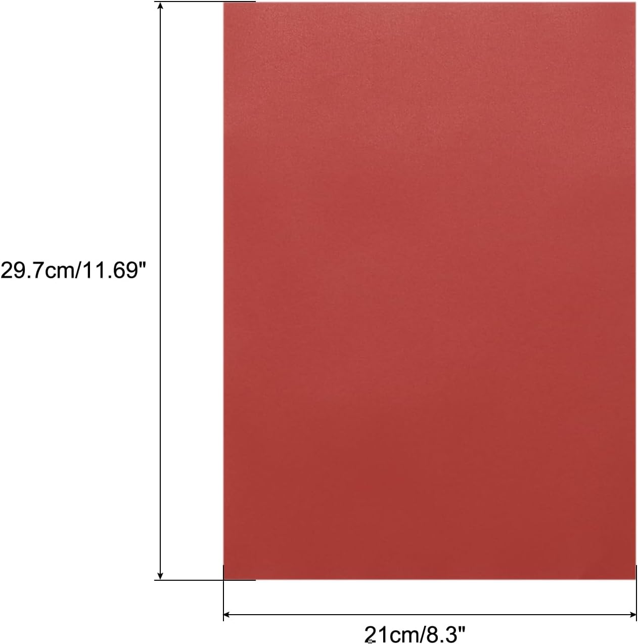 MECCANIXITY Colored Vellum Paper, 20 Sheet Red Transparency 11.7 x 8.2 Printable Vellum Paper, Translucent Vellum Sheets for Printing Wedding Invitations, Ink Jet Laser Printer