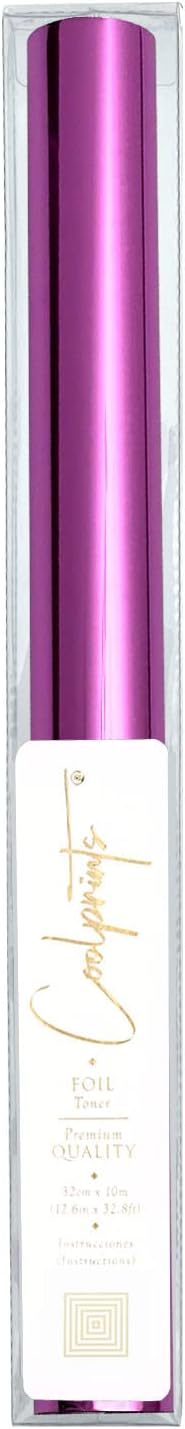 Foil for Laminator and Laser Printer, Foil for Toner, Basic Colors, Roll of 12.6 Inches x 32.8 Feet (Lilac)