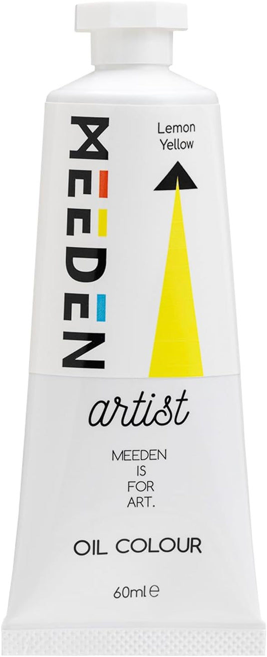 MEEDEN Artist Grade Oil Paint: Lemon Yellow - 60ml/2oz Tube - Professional Art Paints for Canvas Painting
