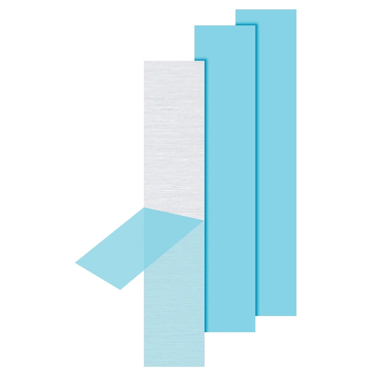 PATIKIL 6061 T651 Aluminum Sheet Metal 6 x 1 x 1/16(0.0625") Inch 3Pcs Flat Plain Aluminum Plate Covered Stock with Protective Film, Heat Rectangle 1.5MM for Lndustry Crafting