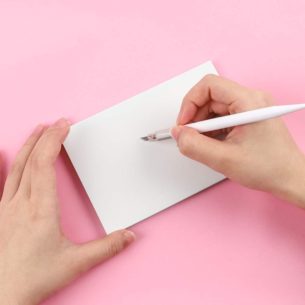 SGHUO 8pcs 4" x 6" Rubber Stamp Carving Blocks Linoleum for Printmaking Supplies, Linocut Block Carving Tools