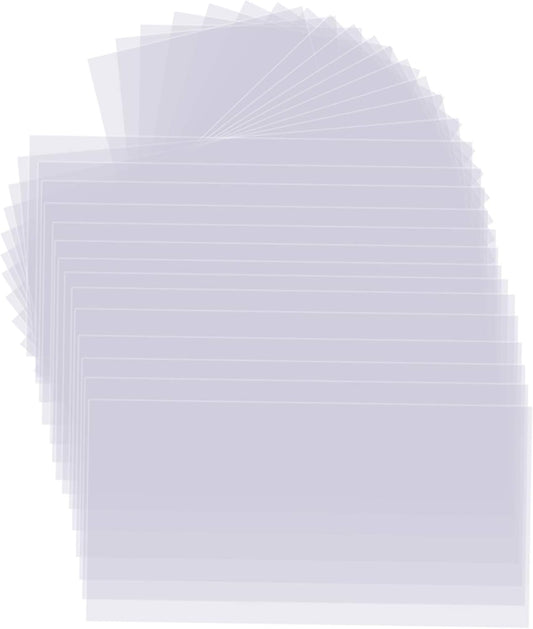 30 PCS Clear Blank Stencil Sheets 12 x 24 Inches, 6 mil Blank Mylar Templates, Large Blank Stencil Material for Making Your Own Stencils