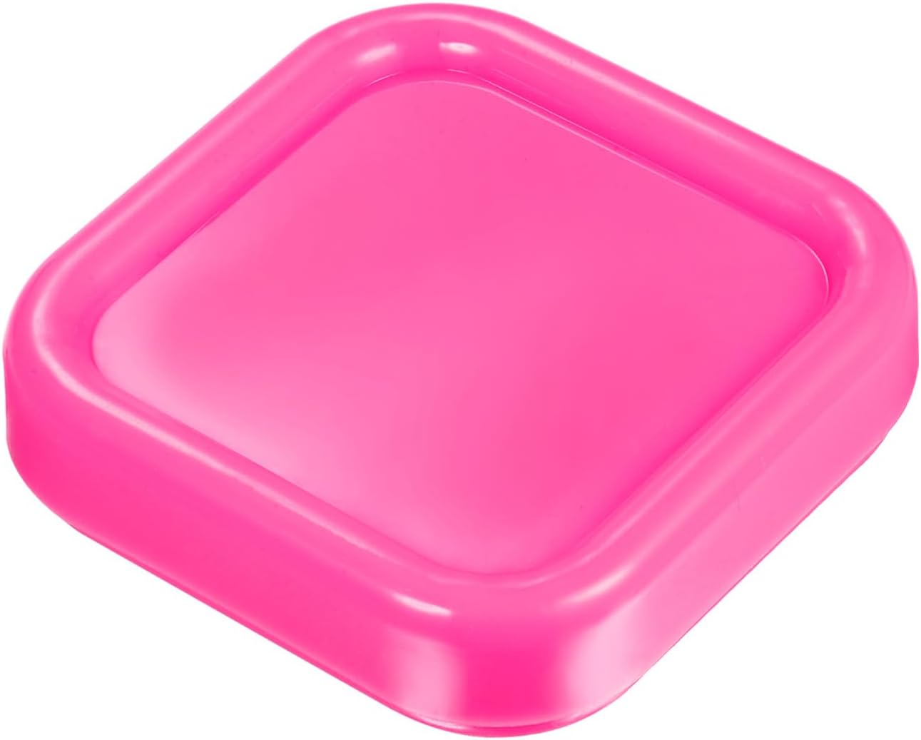 HARFINGTON Magnetic Pin Cushion Square Plastic Magnetic Sewing Pin Holder Storage Case Needle Cushion Tool for Sewing DIY Projects, Pink