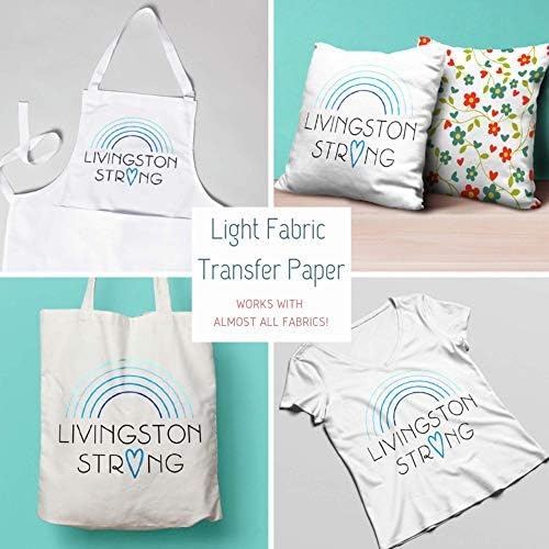 NuFun Activities Inkjet Printable Iron-On Heat TShirt Transfer Paper 11x17 (50, Light Fabrics)