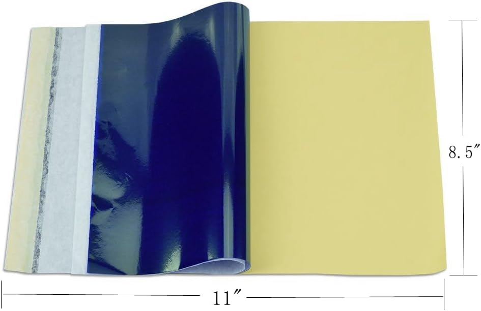 Tattoo Transfer Paper,120 Sheets Tattoo Stencil Paper, Stencil Paper for Tattooing,8.5" x 11" A4 Size,4 Layers Thermal Transfer Paper DIY Tattoo