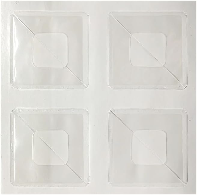 Lineco, Self-Adhesive Polypropylene Mounting Corners, 1.25 inch Full View, Pressure Sensitive, Non-Yellowing Acrylic Adhesive (Pack of 48)