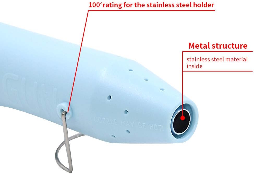 mofa Resin Heat gun,6.6ft Cable 300W Hot Air Gun for Crafting,Acrylic Paint Dryer Multi-Purpose Electric Heating Nozzle (Light Blue)