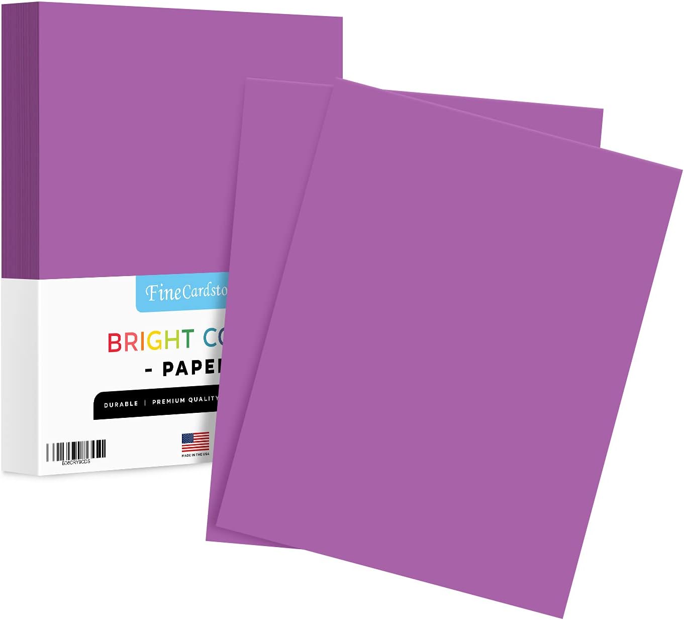 8.5 x 11" Violet Color Paper Smooth, for School, Office & Home Supplies, Holiday Crafting, Arts & Crafts | Acid & Lignin Free | Regular 20lb Paper - 100 Sheets