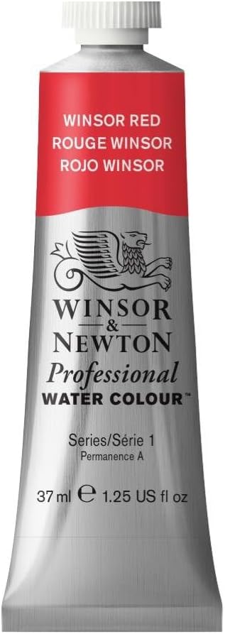 Winsor & Newton Professional Watercolor, 37ml (1.25-oz) Tube, Winsor Red