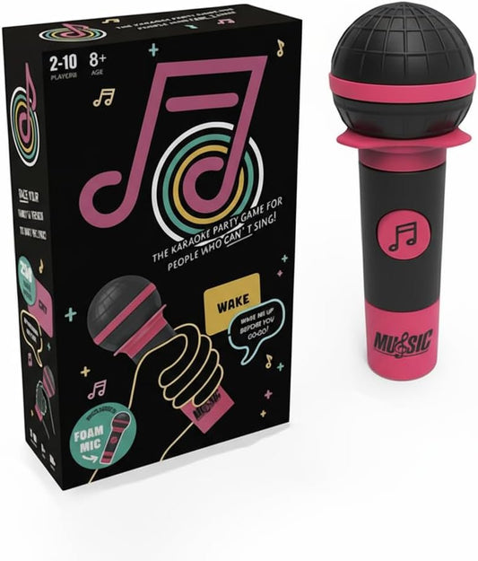 Grab The Mic Game,Hilarious Karaoke Party Card Game for 2-10 Players, Perfect for Game Night & Gatherings